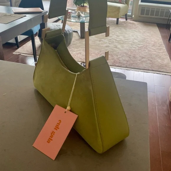 Cult Gaia Olive Green Bag with Gold Accents - Picture 8 of 8